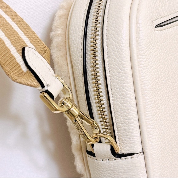 KATE SPADE Rosie Faux Shearling North South Crossbody Handbag NWT - Picture 13 of 16